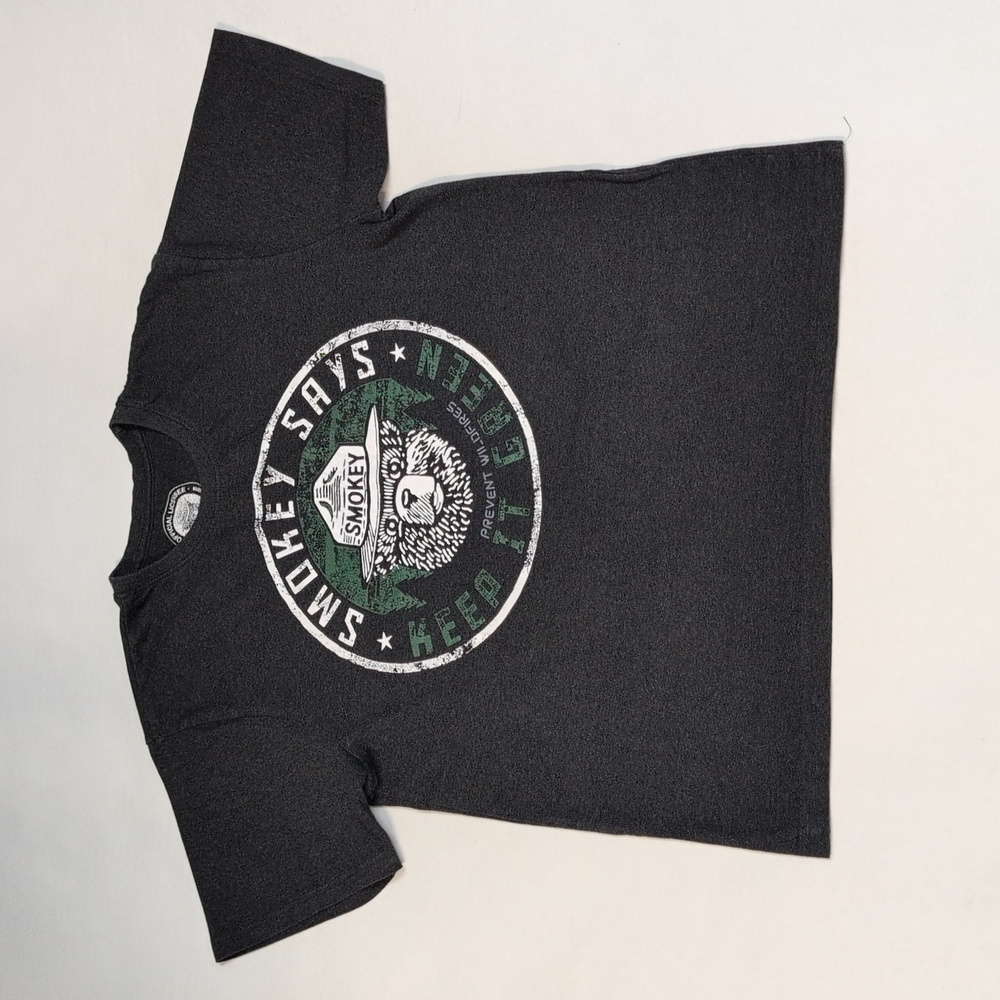 Official Licensee Smokey Says Keep It Green Logo Dark Gray T- Shirts Size Medium